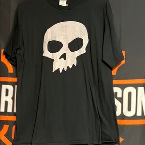 Sid from Toy Story Black Skull Graphic T-shirt
